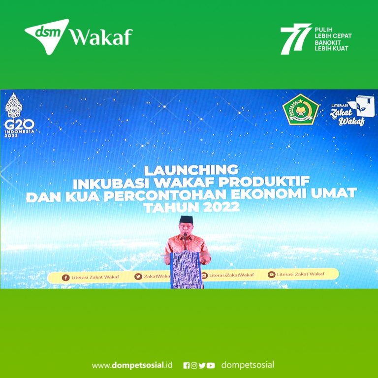 DSM Hadiri Launching Program Inkubasi Wakaf Produktif dan KUA Percontohan Ekonomi Umat.